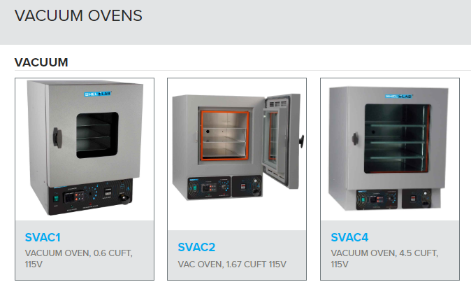 Vacuum Ovens Digital Series SVAC